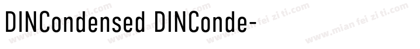 DINCondensed DINConde字体转换